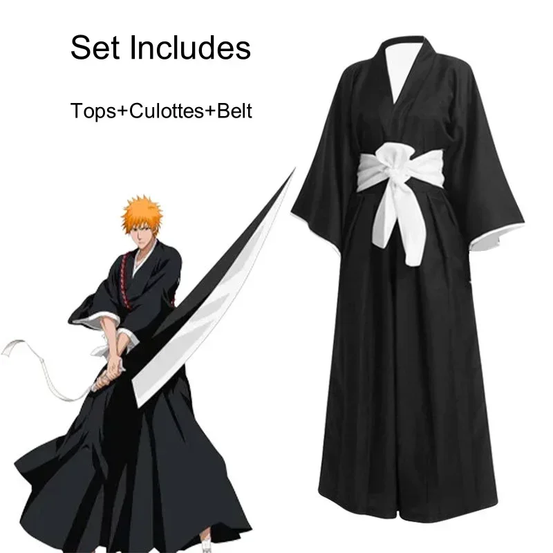 Anime Cosplay Bleach - Nowość: Kompletny strój cosplay Ichigo Kurosaki