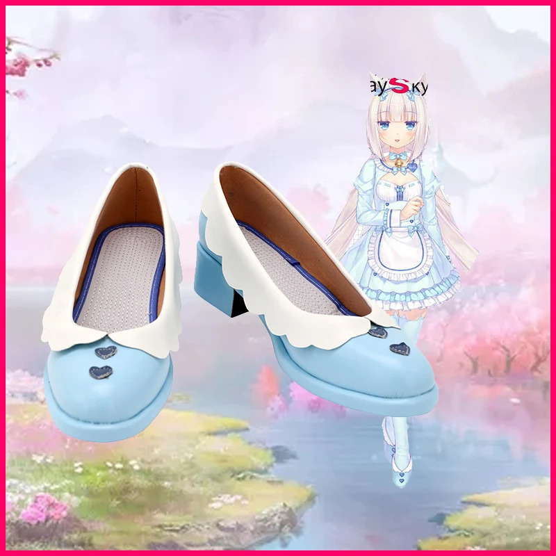 Anime Cosplay Youtube - NEKOPARA Czekoladki Waniliowa Pokojówka Buty Cosplay