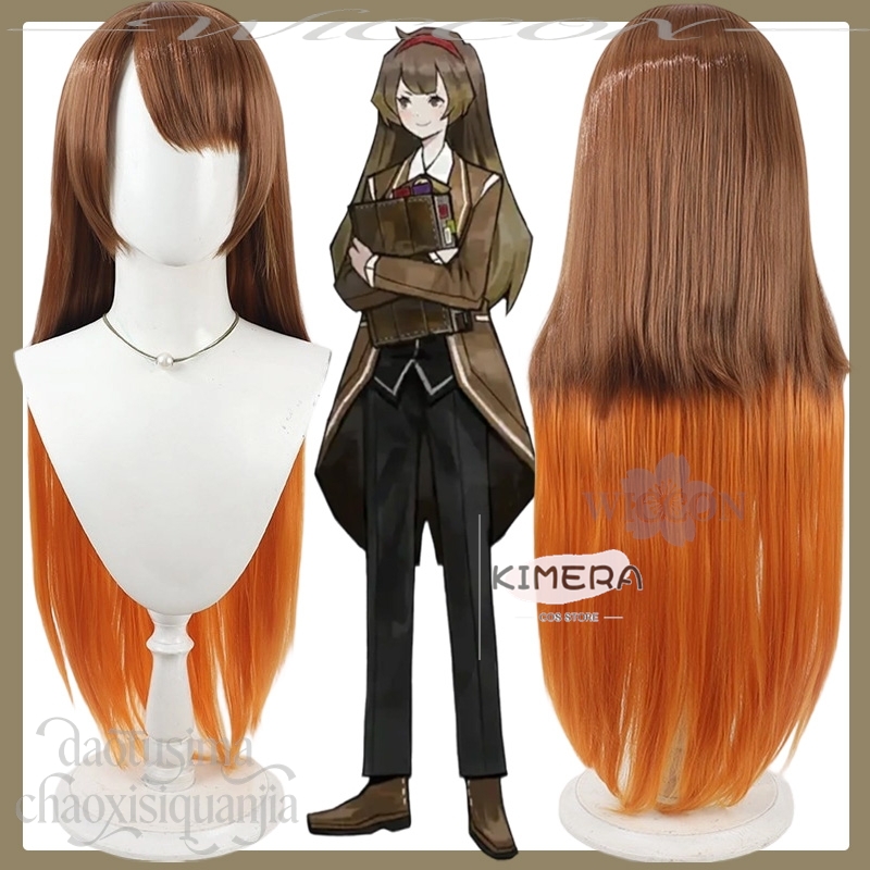 Anime Cosplay Orange Hair - Peruka Malkuth Cosplay Anime Gra Library