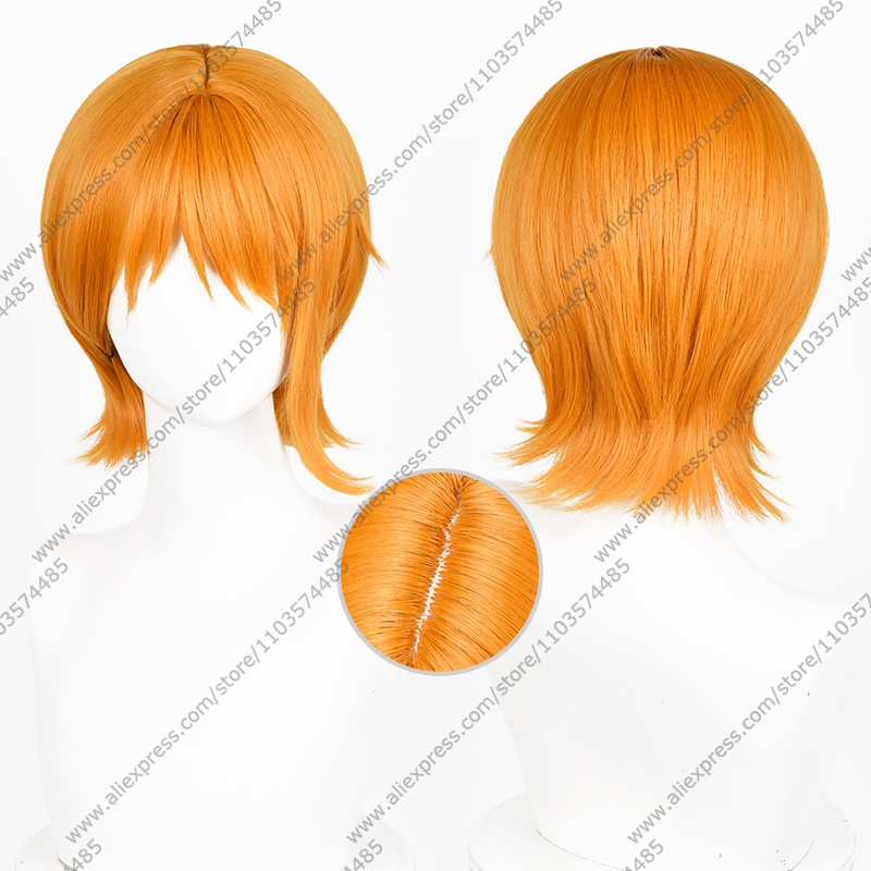 Anime Cosplay Orange Hair - Anime Nami Cosplay Peruki 30 cm