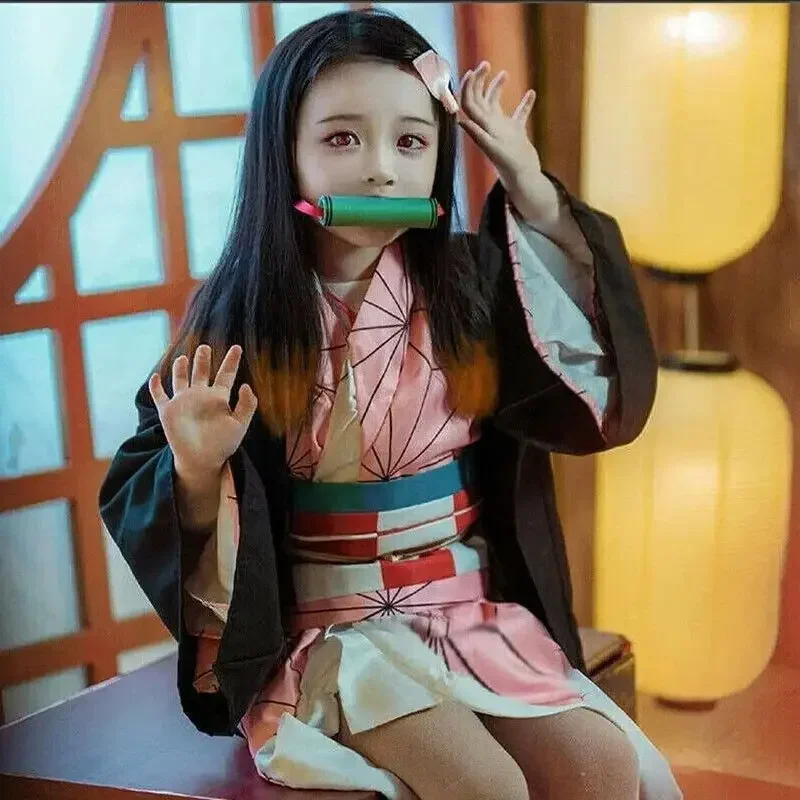 Anime Kamado Nezuko Strój Cosp – Anime Cosplay Nezuko recenzja i cena