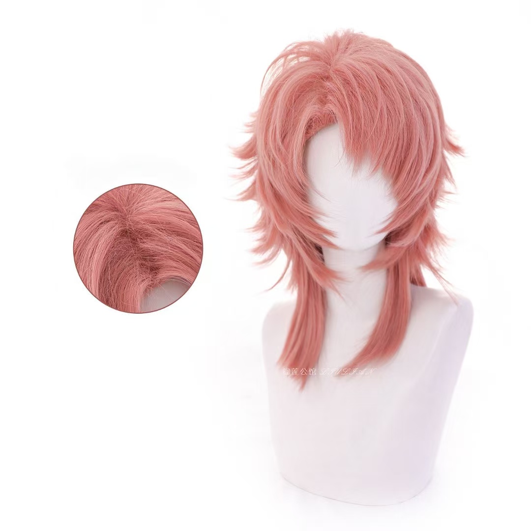 Peruka Cosplay Sabito Różowo-P – Anime Cosplay Orange Hair recenzja i cena