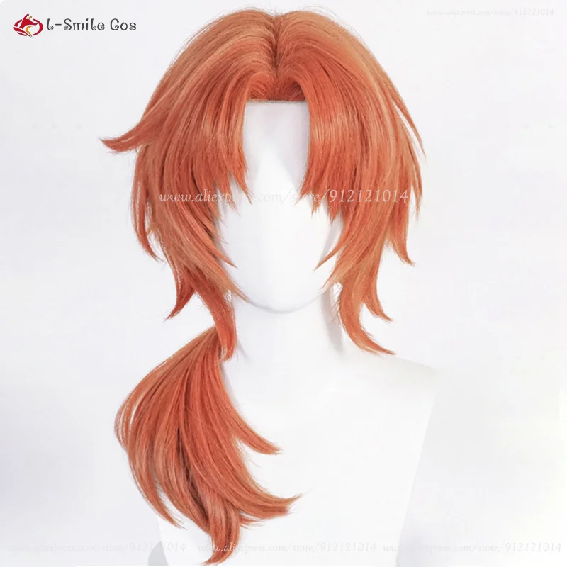 Peruka Cosplay Xiaoxiao Anime  – Anime Cosplay Orange Hair recenzja i cena