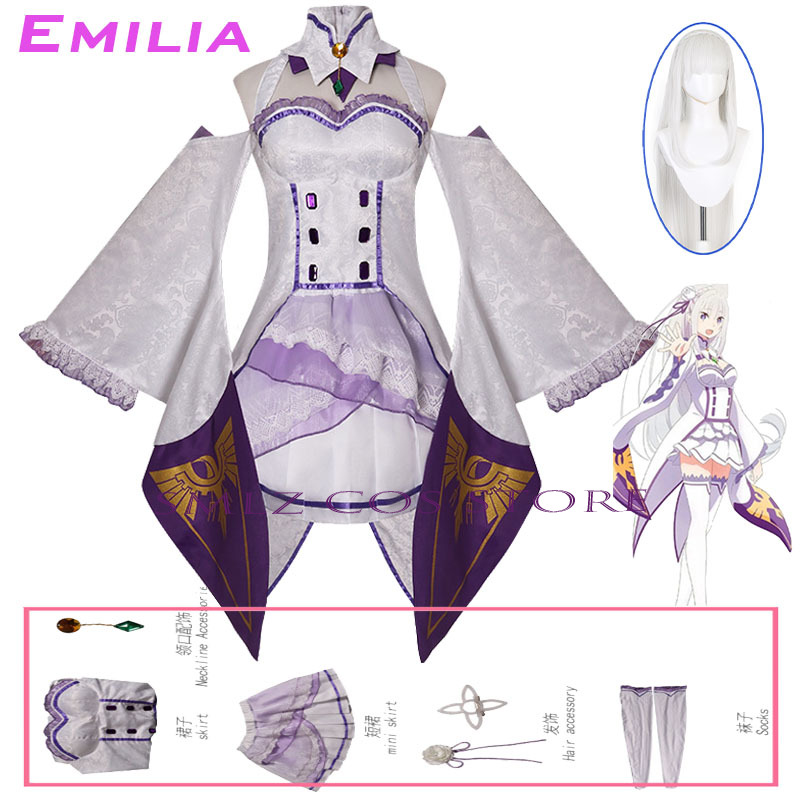 Emilia Cosplay Anime Re:Zero K – Anime Cosplay Party recenzja i cena