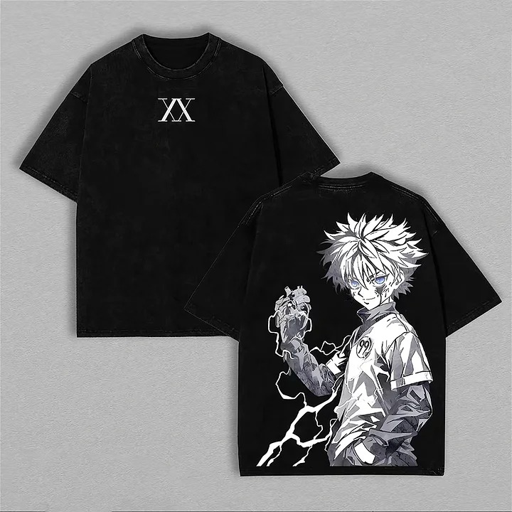 Koszulka Hunter X Hunter Killu – Cosplay Anime Killua Zoldyck recenzja i cena