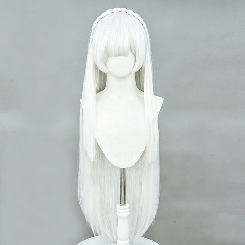 Peruka do cosplayu Emilia z an – Cosplay Anime White Hair recenzja i cena