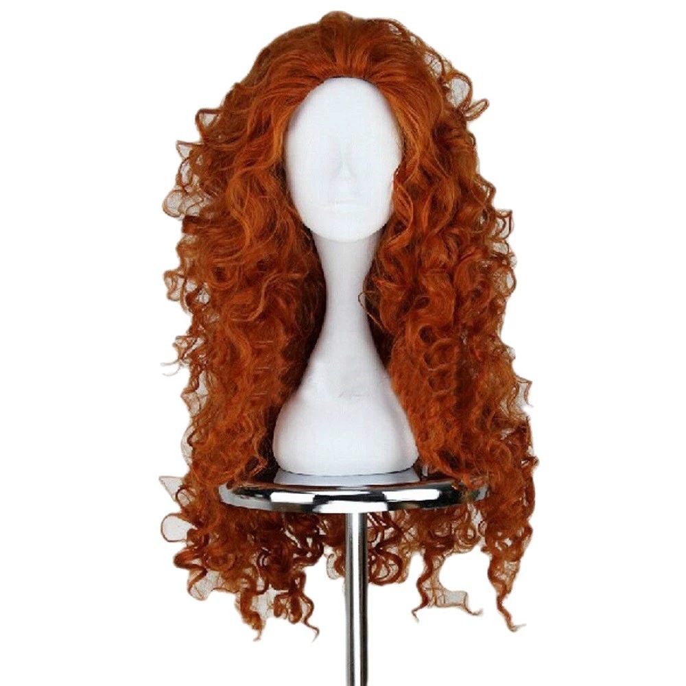 Długa pomarańczowa kręcona per – Anime Cosplay Orange Hair recenzja i cena
