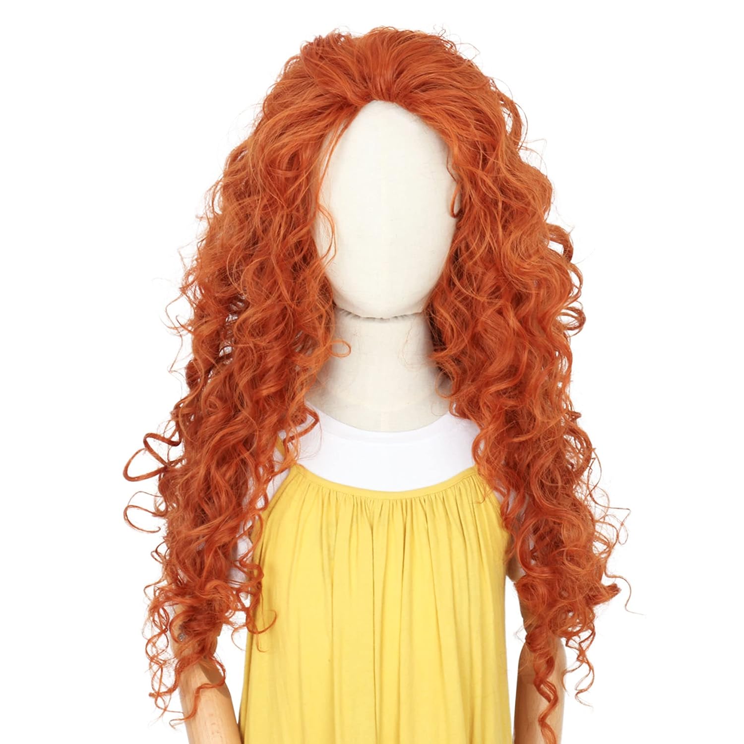 Długie Pomarańczowe Kręcone Wł – Anime Cosplay Orange Hair recenzja i cena