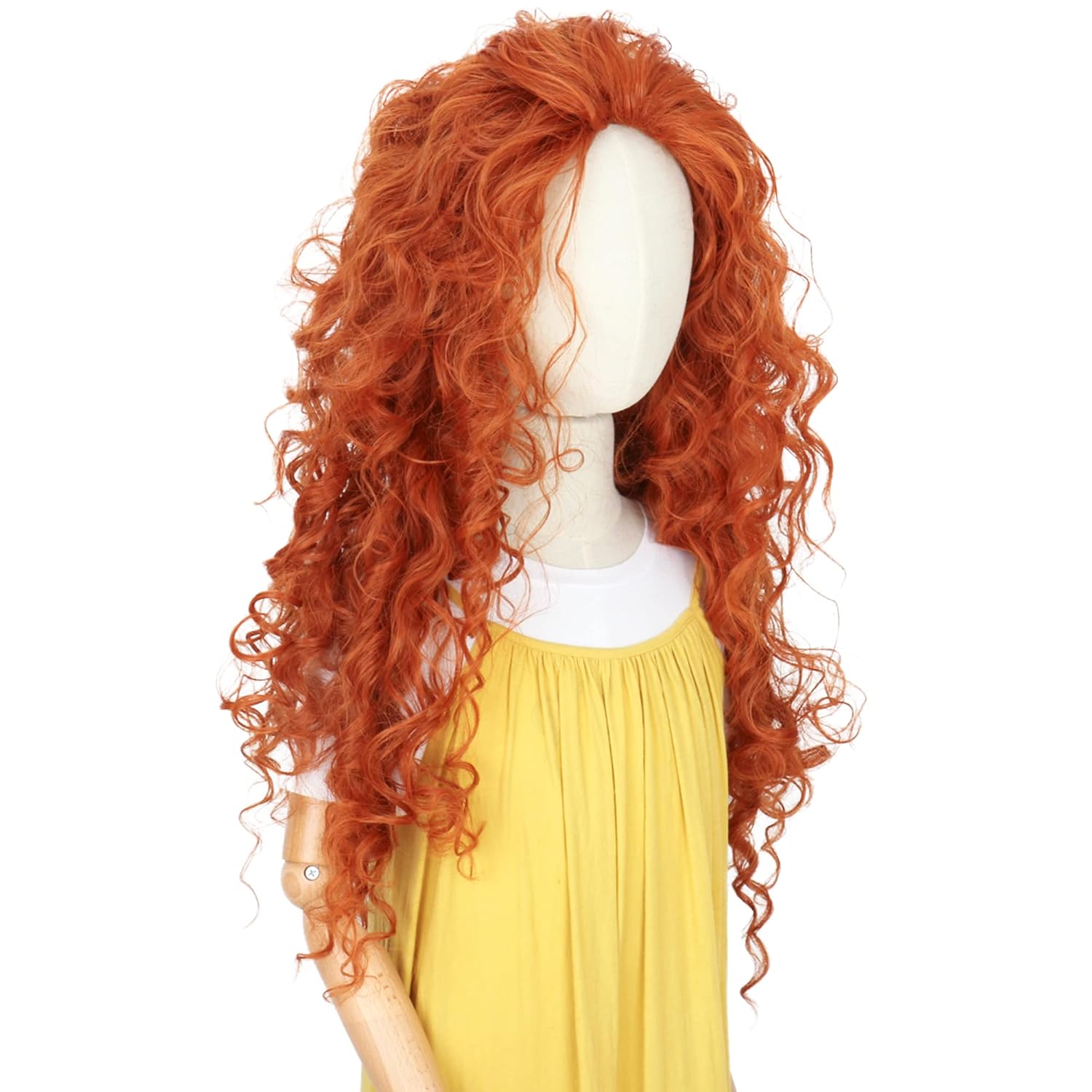 Długie Pomarańczowe Kręcone Wł – Anime Cosplay Orange Hair recenzja i cena