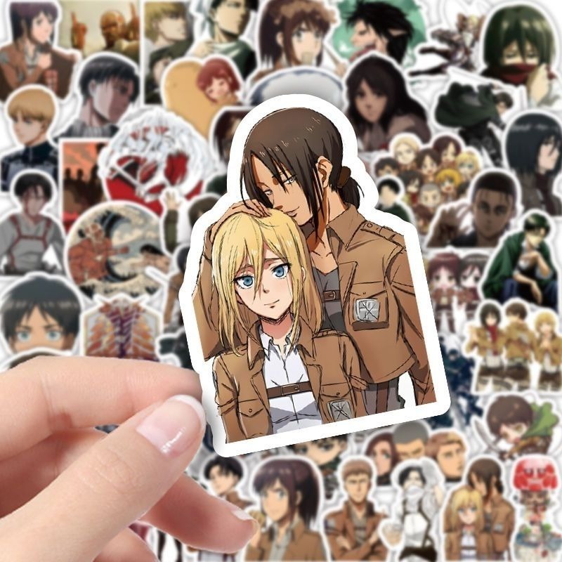 60 szt. Naklejek Anime Atak Ty – Anime Cosplay Diy recenzja i cena