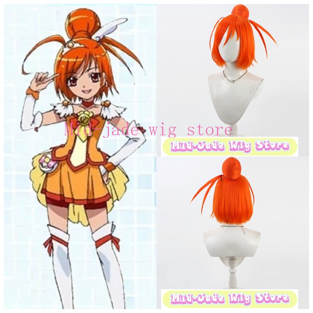 Peruka Cosplay Smile PreCure A – Anime Cosplay Orange Hair recenzja i cena