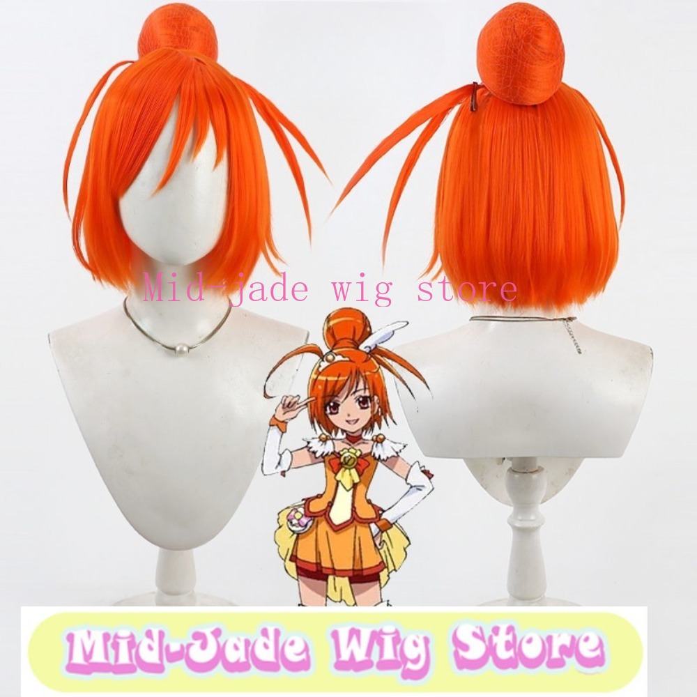 Peruka Cosplay Smile PreCure A – Anime Cosplay Orange Hair recenzja i cena